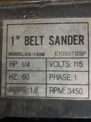5954-590 1″ X 30″ Belt & 5″ Disc Sander 1/3HP Polish Grinder Sanding Machine
