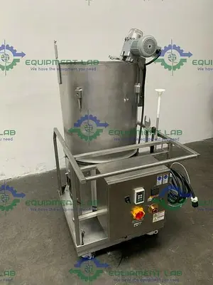 USED HYCLONE 250L SV50172.01 MIXER W/ GTR 4 1/4HP MOTOR ON ROLLING CART