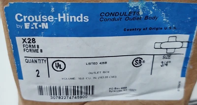 NEW Crouse-Hinds X28
