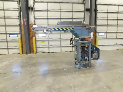 Proctor & Schwartz Hydraulic Powered Swivel Arm Feed Conveyor Food Processing
