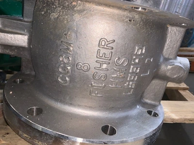 Fisher 8" V150 Stainless Steel V-Ball Control Valve
