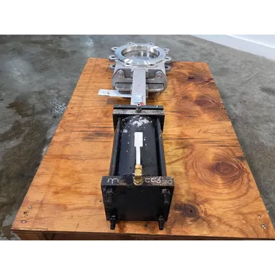 Used 8" A-C Valve Stainless Steel Knife Gate Size 8