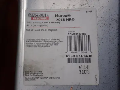 USED LINCOLN ELECTRIC MUREX 7018 MR
