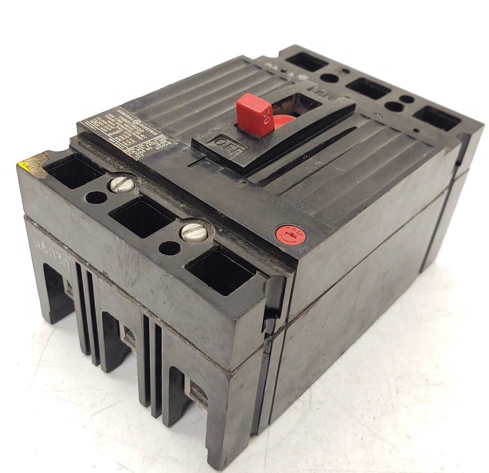 🔥 THED136030 General Electric 30 Amp 3 Pole 600V Circuit Breaker