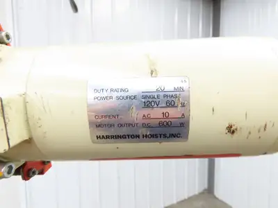 Harrington ED525DA 1/4 Ton 525lb Electric Chain Hoist 5' Lift 10-44FPM 1Ph 115V