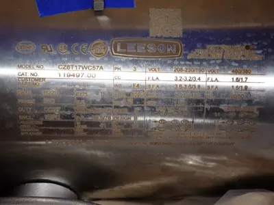 Used LEESON CZ6T17WC57A Motors (misc) Ohio US | HGR 24 #938076