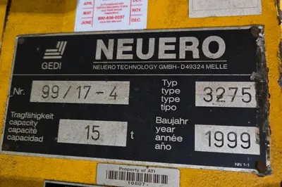 (4) 15 TON (120,000 LBS TOTAL) NEUERO / RAILQUIP MODEL #3275 HEAVY DUTY MOBILE JACK LIFTS: YOBRO #23869