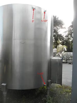 Tank, 1,550 Gallon, S/st, 78" X 86", #S738679