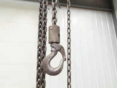 CM Cyclone Model M 1-1/2 Ton 3000Lb Manual Chain Fall Hand Hoist 15' Lift
