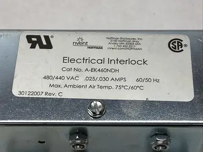 A-EK460NDH | Hoffman  nVent Electrical Interlock NDH 460VAC - Used
