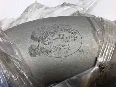 Taylor Forge 4″ SA403 Radius 90 Degree Weld Elbow Fittings 2 pieces
