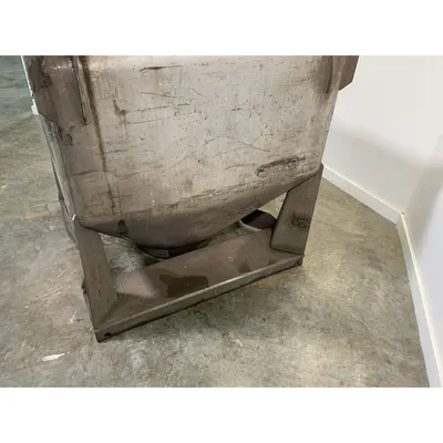 Used 1000 Liter (35 cu. Ft) IBC Matcon Stainless Steel Portable Tote Bin
