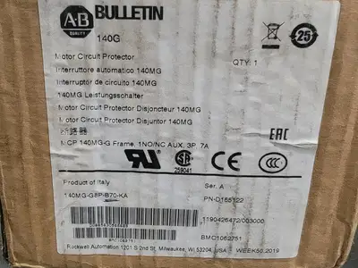 NEW ALLEN-BRADLEY 140MG-G8P-B70