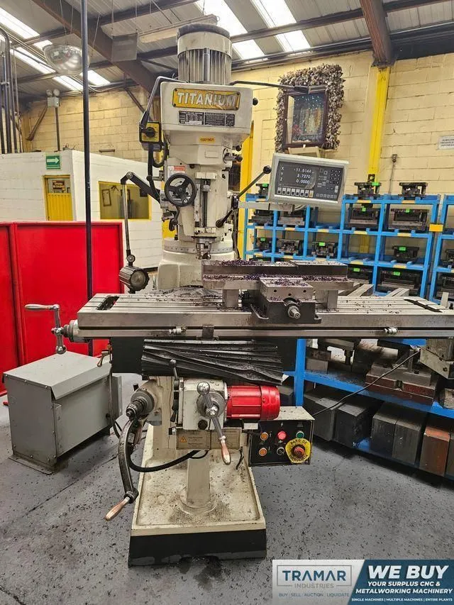 Used 2023 TITANIUM TM-5SDR0 Horizontal & Vertical Ram Type Mills Michigan US | Tramar Industries #1512743