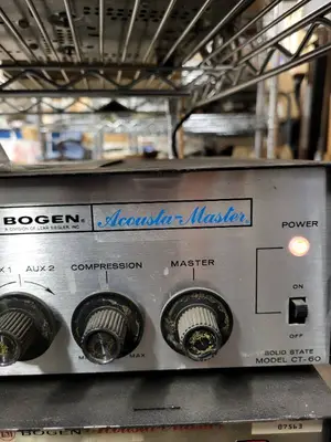 Bogen Acousta-Master Solid State Model CT-60 Acoustic Equalizer Amplifier
