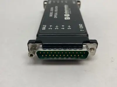 USED B&B ELECTRONICS OPTICAL ISOLATOR MALE TO FEMALE