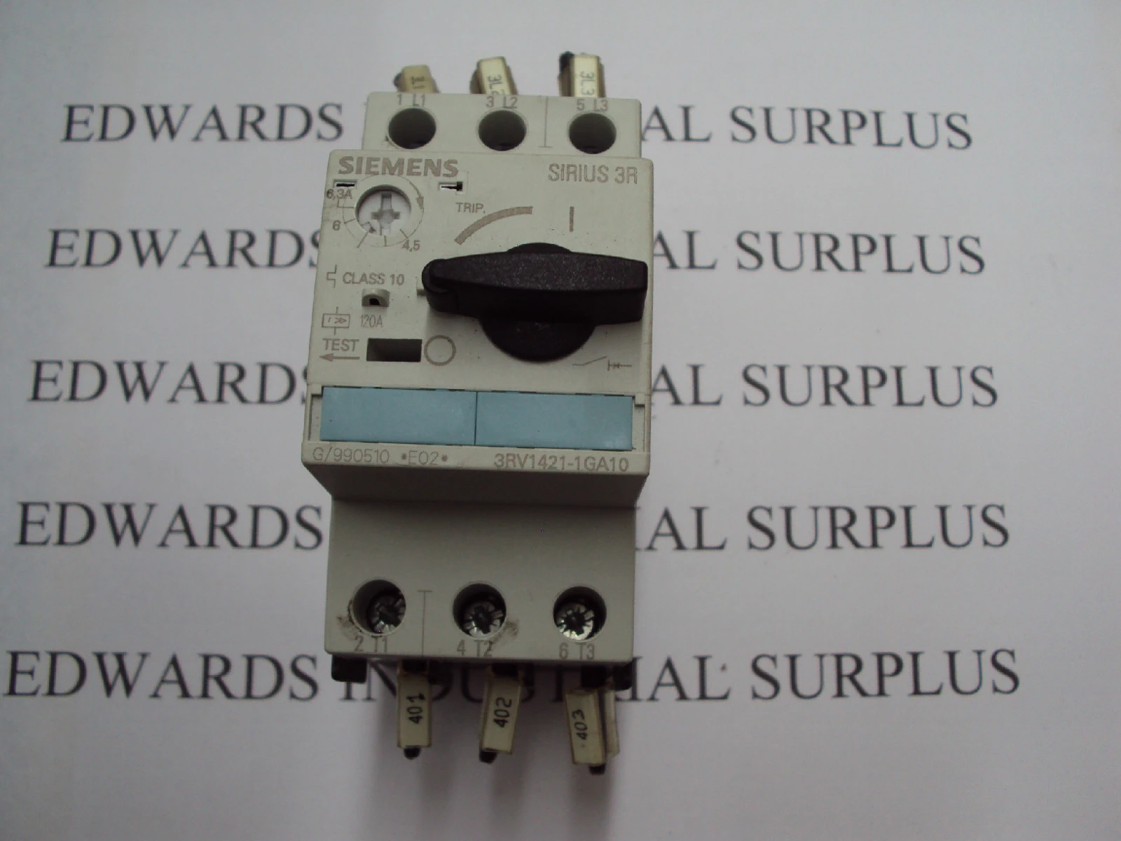 Siemens Contactor Overload Relay 3RV1421-1GA10 Controller 3ZX1012-0RV02-1AA1
