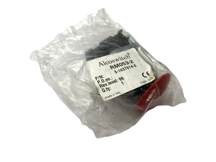 New | in-Stock TE CONNECTIVITY ALCOSWITCH RED MUSHROOM PUSHBUTTON 22MM PUSH-PULL Relays & Switches Michigan US | Maverick Industrial Sales #1091726