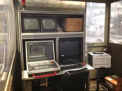 USED HEGENSCHEIDT PN 190 CNC PORTAL WHEELSET LATHE