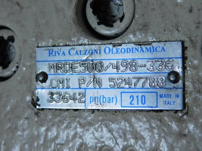 Used RIVA CALZONI OLEODINAMICA _UNKNOWN_ Hydraulic and Pneumatic Motors Texas US | OCO Industrial #1716731