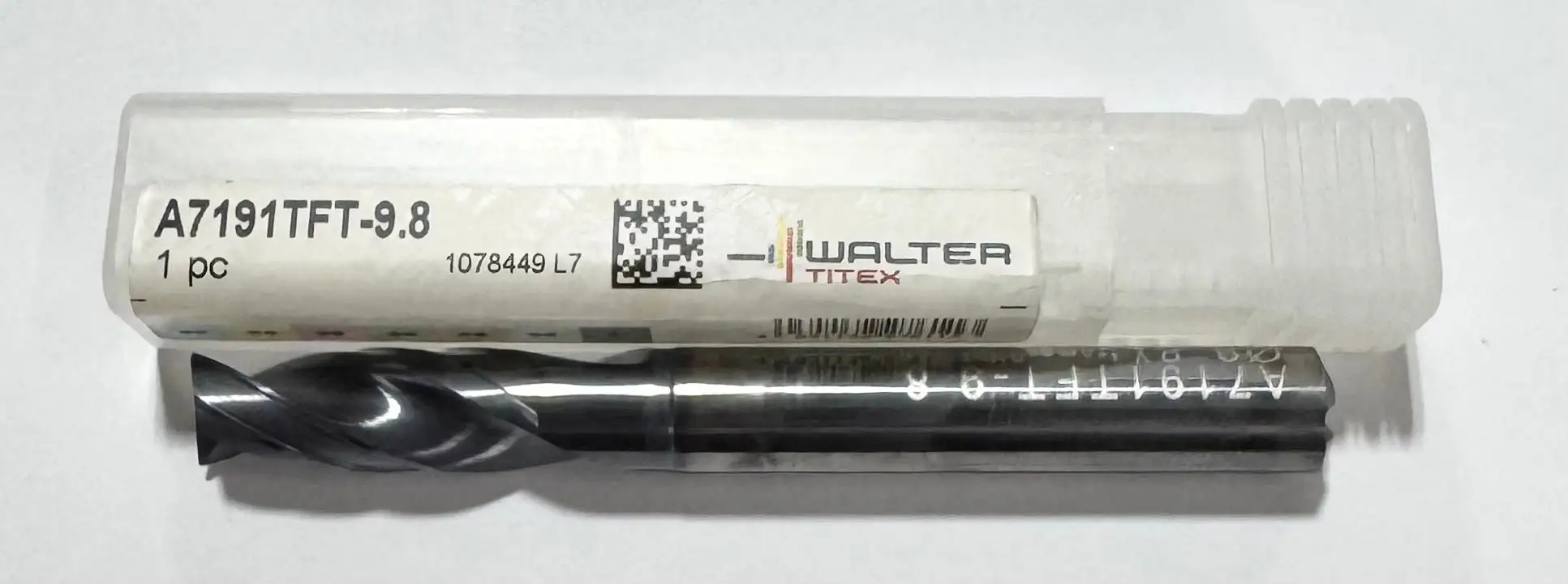 Walter-Titex 9.8mm Solid Carbide Drill 2FL Coolant Thru 180 Deg TiNAl