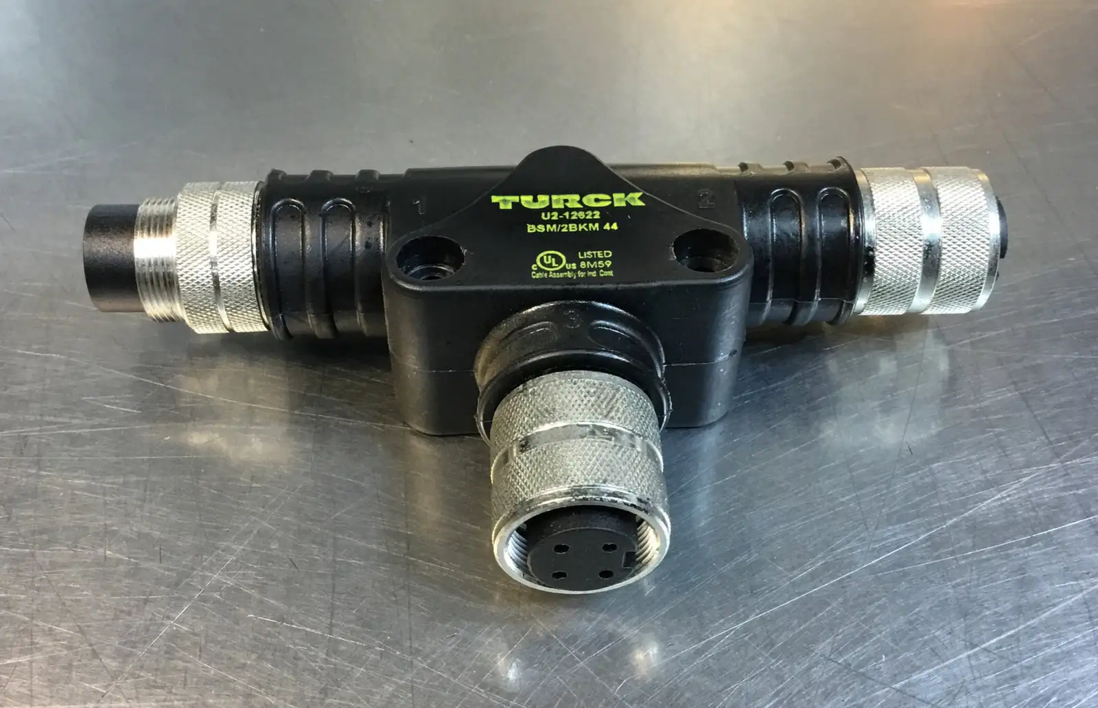 Turck BSM/2BKM 44 / U2-12622 Connector Tee 3E-17