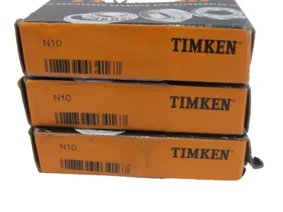 NEW TIMKEN N-10 ROLLER BEARING N10 LOT OF 3