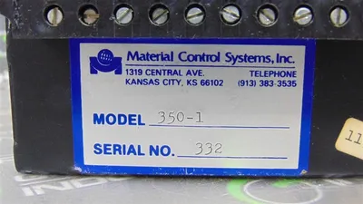 Material Control Systems, Inc. Model 350-1 Monitor Module Used