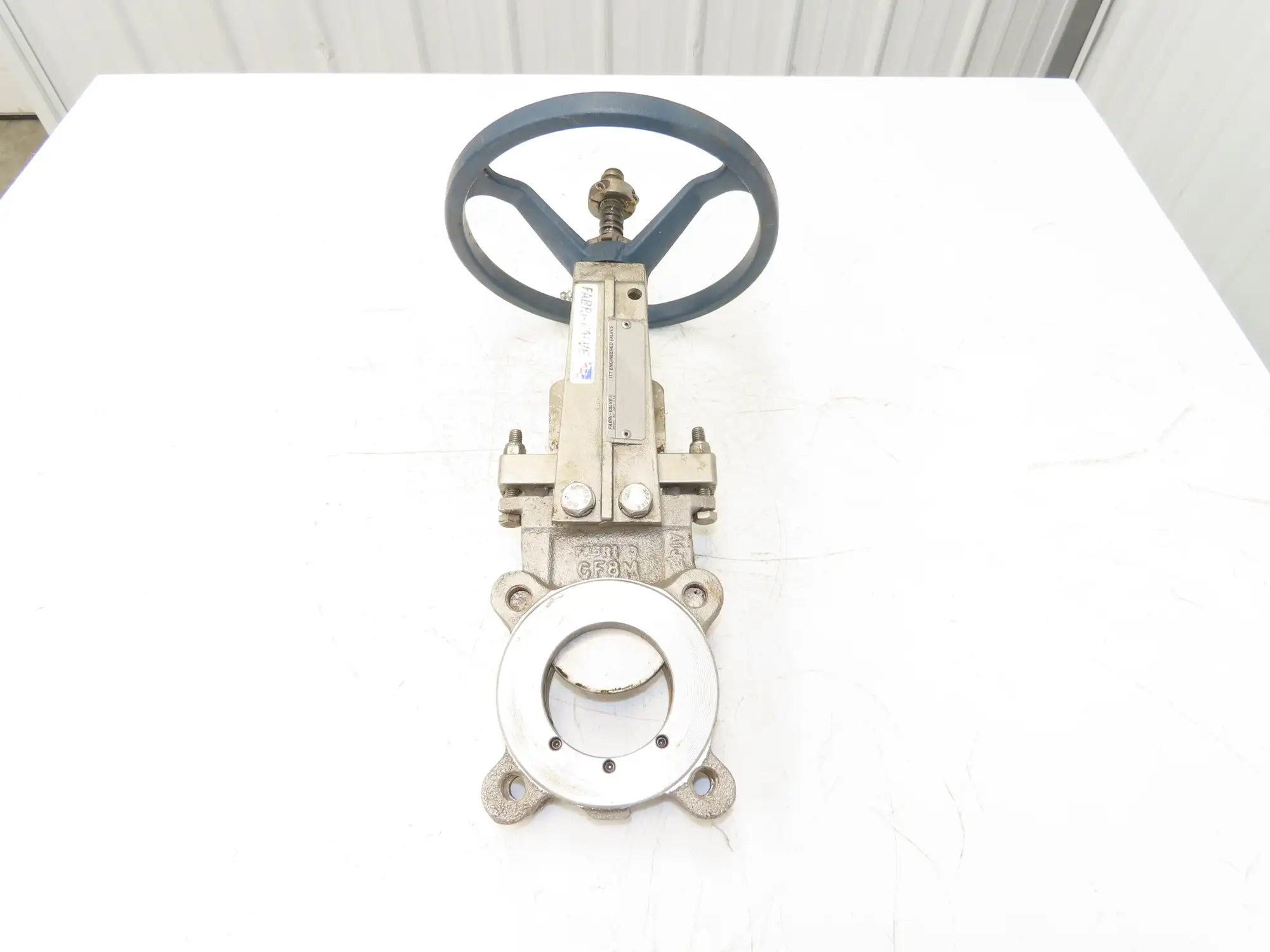 ITT Fabri-Valve C67 3" Stainless Knife Gate Valve Lug Style Rubber Seat