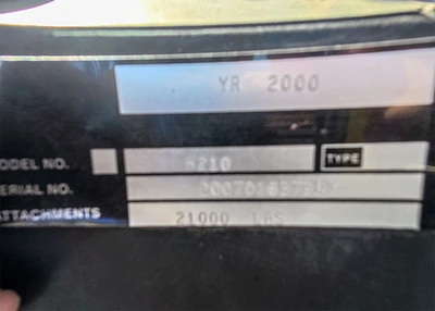 USED 2000 HYSTER H210XL
