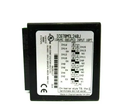 USED GE FANUC IC670MDL240 INPUT MODULE 120V IC670MDL240J