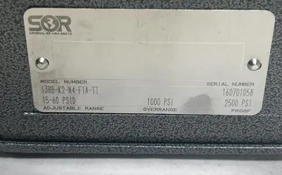New | in-Stock SOR 13RB-K2-N4-F1A-TT Miscellaneous Equipment (Electrical & Power) | Surplus Asset Holdings #1192813