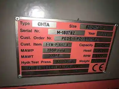 USED FLOWSERVE CHTA