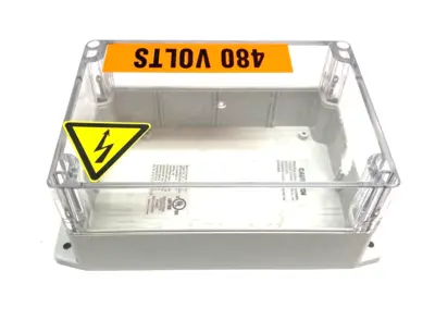 USED BUD INDUSTRIES TYPE 4X, 12, 13 CONTROL PANEL ENCLOSURE 171X121X40MM SCREW COVER