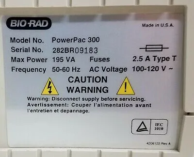 Bio-Rad Powerpac 300 Switching Mode Power Supplies | ANACAPA EQUIPMENT BROKERS, INC (6)