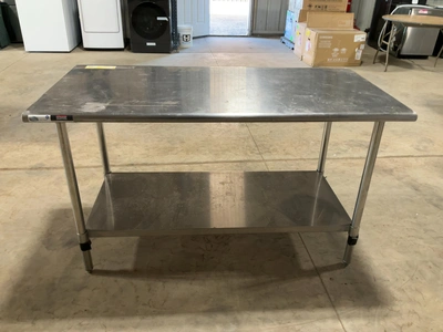 Used SAUBER SELECT PA8360 STAINLESS STEEL COMMERCIAL WORK TABLE 60” Food Prep Tables Michigan US | Miedema Asset Management Group #1580088