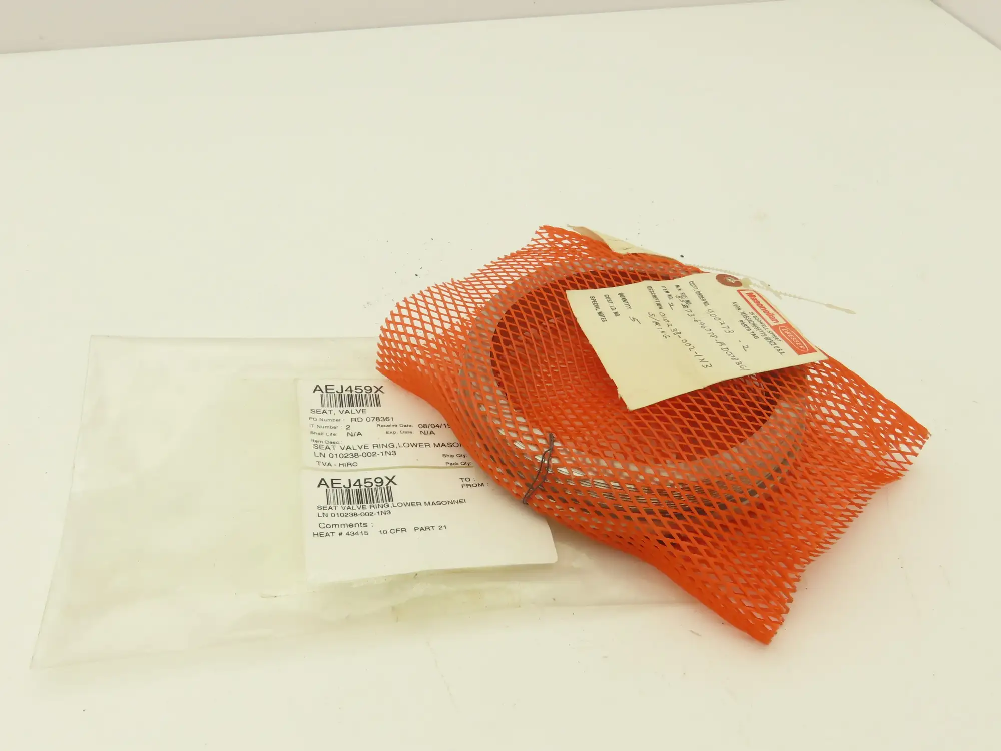 Masoneilan Dresser AEJ4549X Valve Seat 010238-002-IN3