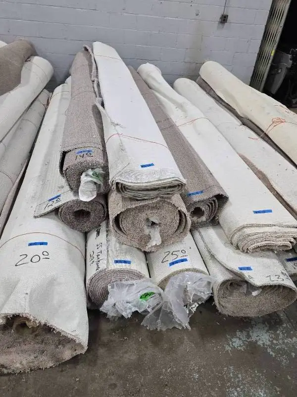 10 Rolls of Misc. Carpet Remnants - Approx. 2,424 sq. ft.