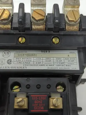 Used ALLEN-BRADLEY 500F-C0930 PLC Contactors Ohio US | Surplus Asset Holdings #1237605