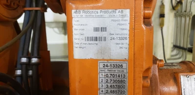 ABB IRB2400-M98A Robot Manipulator Arm w/ Controller and Teach P
