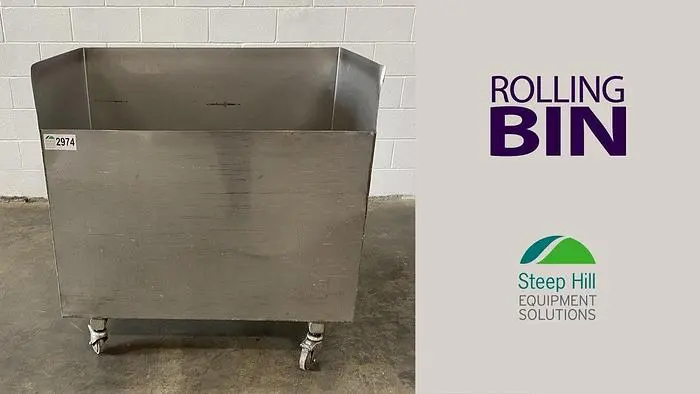 Rolling SS Ingredient Bin