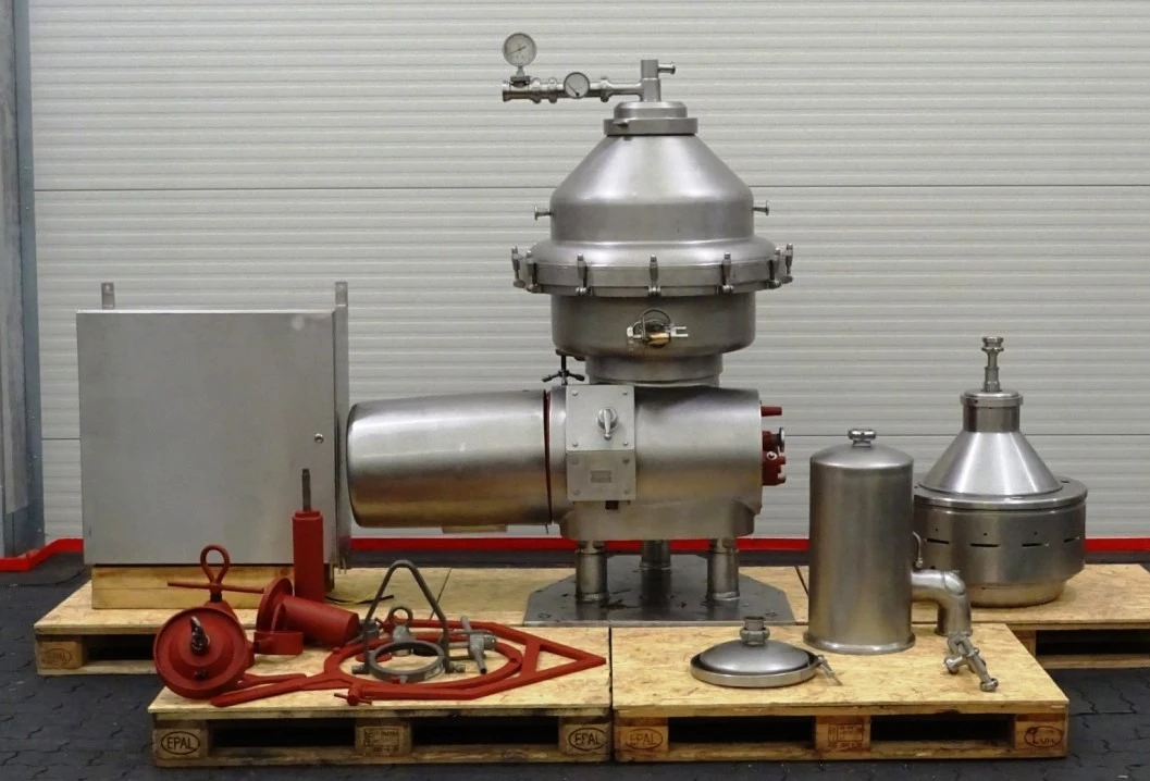 Alfa-Laval MRPX 214 TGV-74T warm milk separator, 316SS.