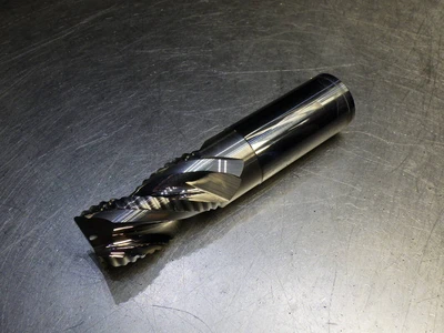 Kyocera / SGS 1" 3 Flute Coolant Thru Carbide Cr Endmill .03 R 34008 (LOC2903C)