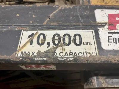 10,000 LBS CAPACITY FORKLIFT ATTACHMENT & CABLE: STOCK #19485