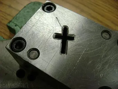 1958-390 Stamping Press Tool and Die Set To Make Small Religious Cross