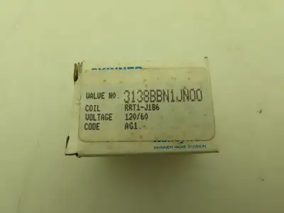 Honeywell Skinner 3138BBN1JN00 Solenoid Valve 3-Way NO 120VAC 80 PSI 1/8" NPT