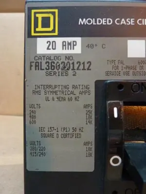 USED SQUARE D FAL360201212