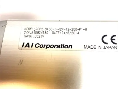 USED IAI ROBO CYLINDER LINEAR ACTUATOR 250MM STROKE