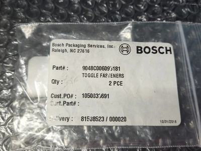 🆕️ Bosch Toggle Fastners 9048C006085181 ||WARRANTY+ 🇺🇸 SHIP