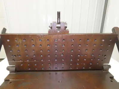CNC Milling Machine Fixture Table 29.75"x11.75" Flip Up Threaded Jig Plate